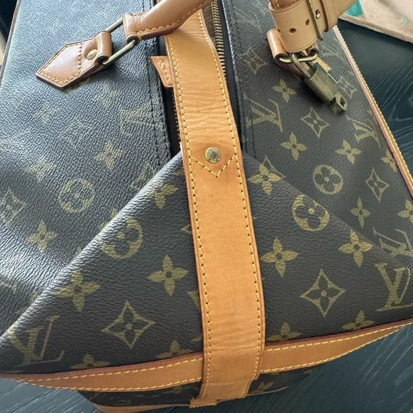 Louis Vuitton Brown Monogram Duffel Bag with Vachetta Leather - Picture 7 of 14